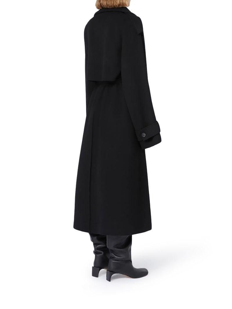 YOLE TRENCH COAT IN PURE WOOL DOUBLE