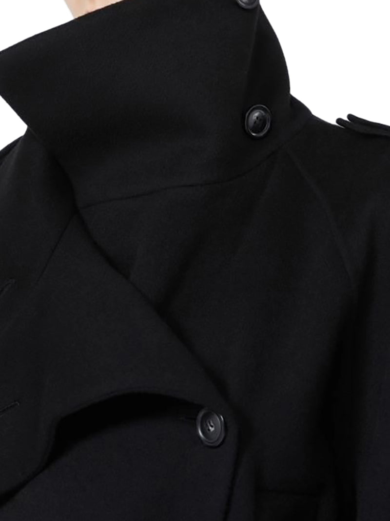 YOLE TRENCH COAT IN PURE WOOL DOUBLE