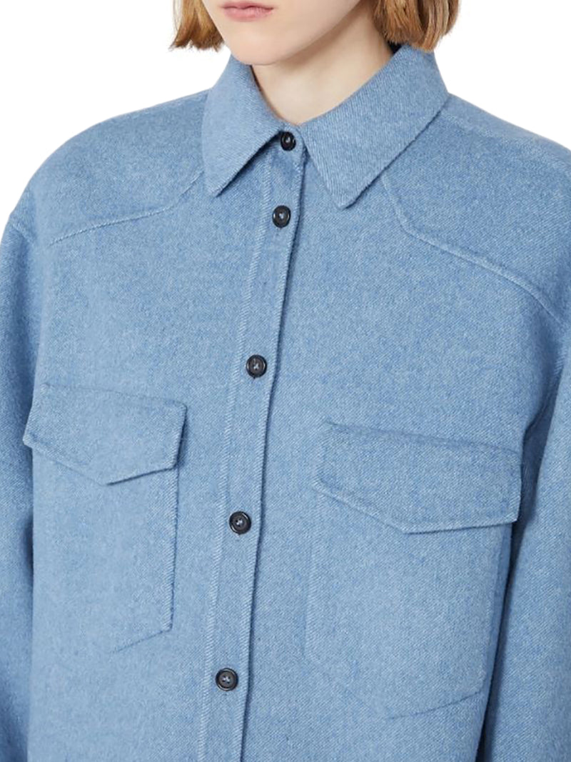 OVERSIZED PALPITI SHIRT IN PURE WOOL