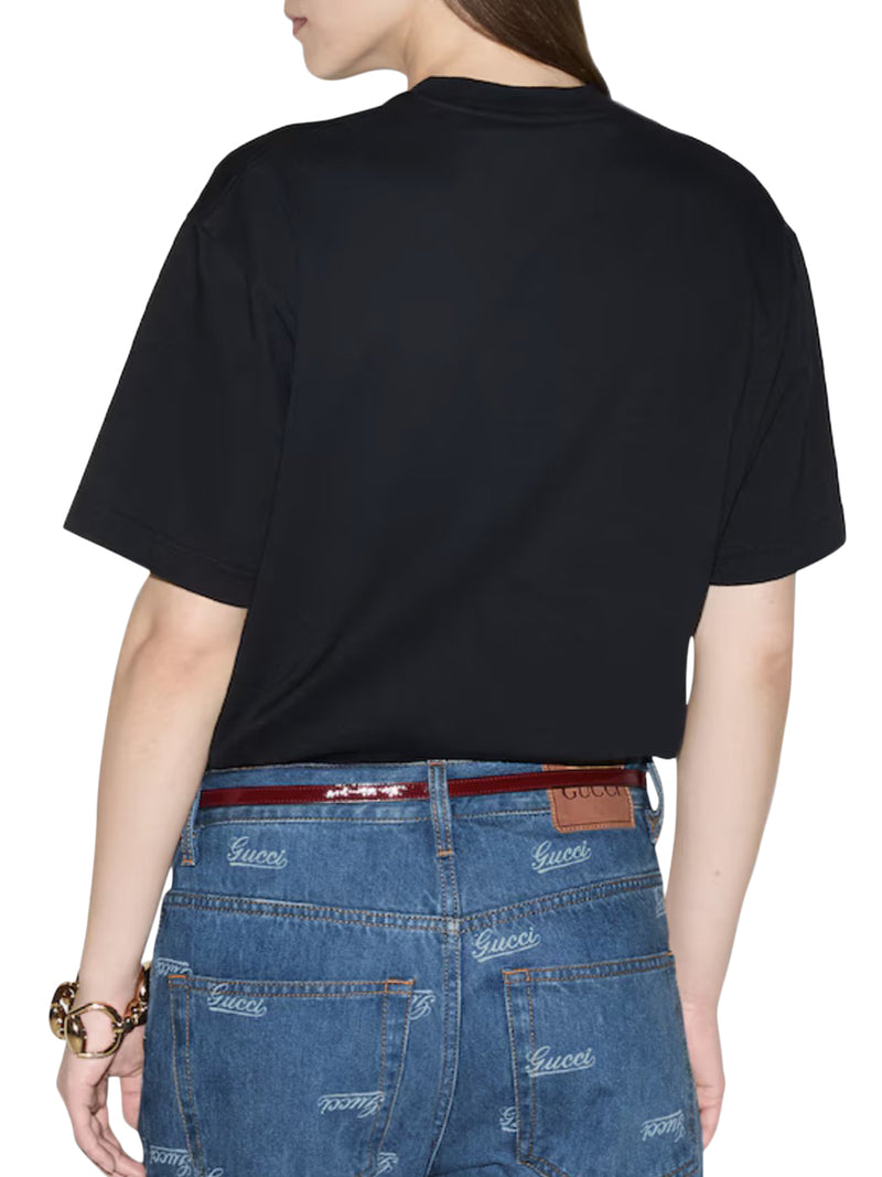 PRINTED COTTON JERSEY T-SHIRT