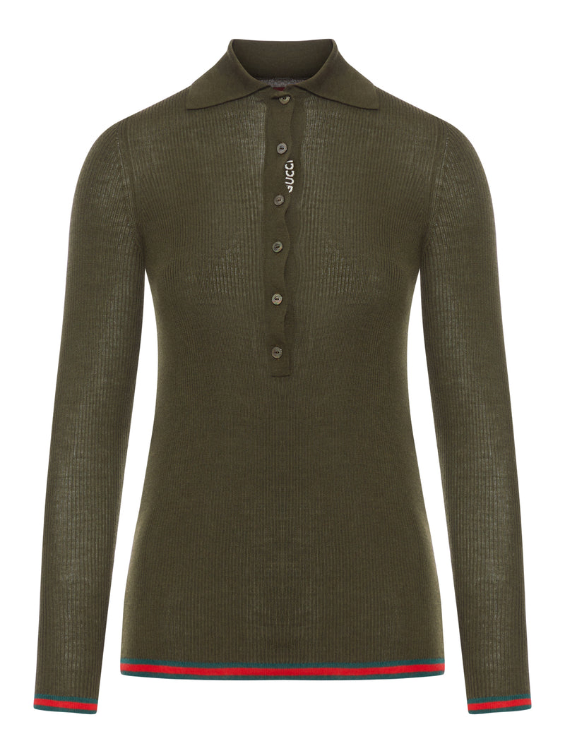 CASHMERE AND SILK POLO