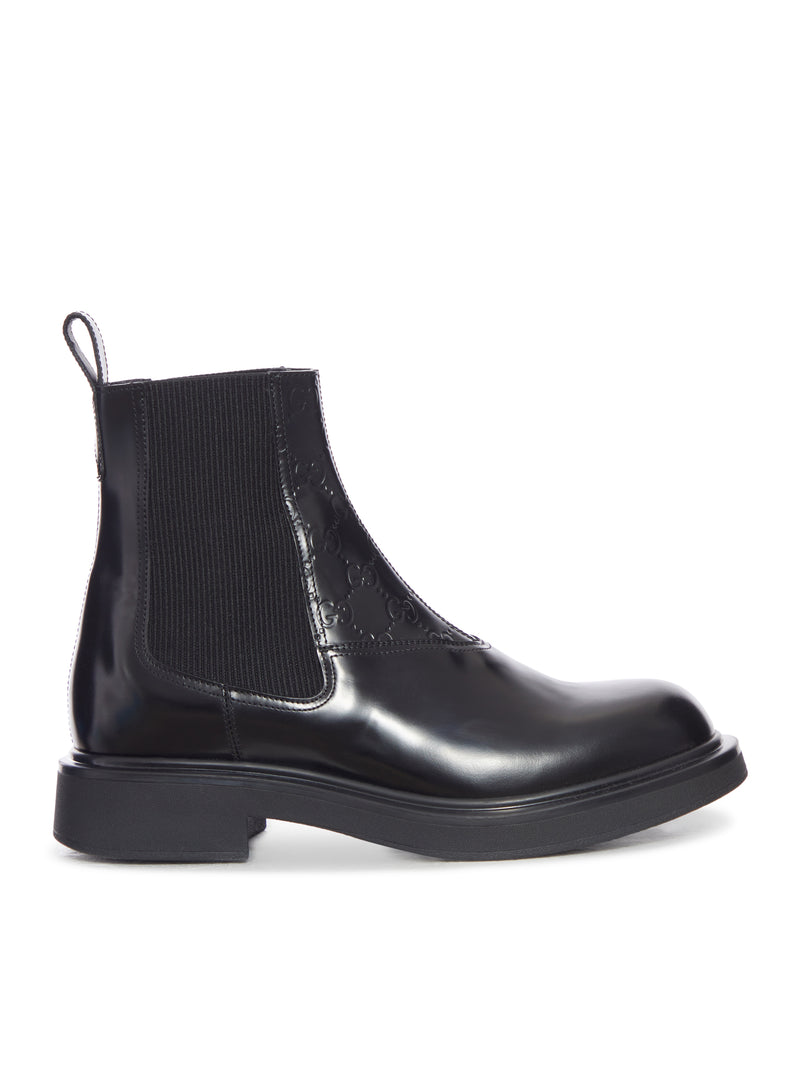 LEATHER ANKLE BOOT WITH SINGLE