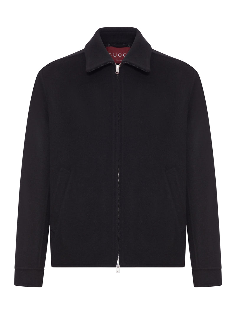 WOOL JACKET WITH ZIP