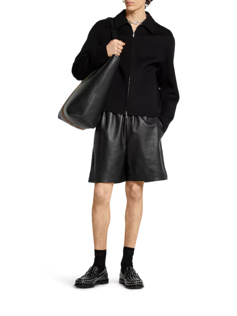 WOOL JACKET WITH ZIP