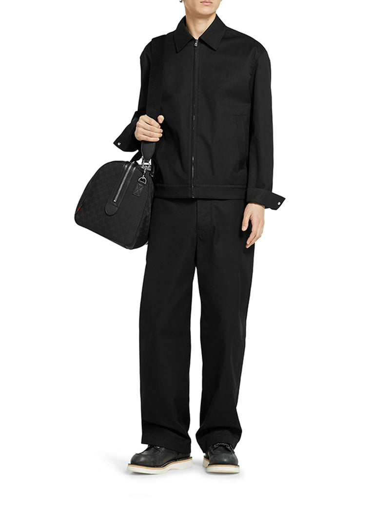 COTTON TWILL JACKET WITH WEB DETAIL