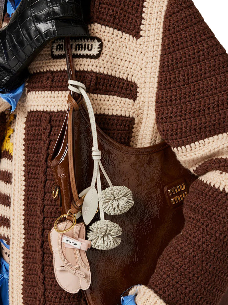 TRICK MIU BALLET LEATHER KEY RING