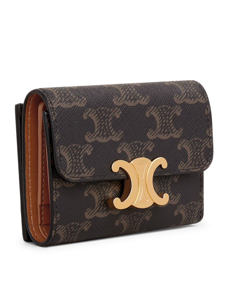 COMPACT CANVAS WALLET WITH COIN PURSE