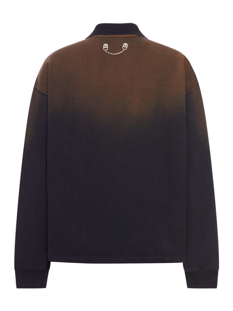 COTTON POLO SHIRT WITH DEGRADED EFFECT