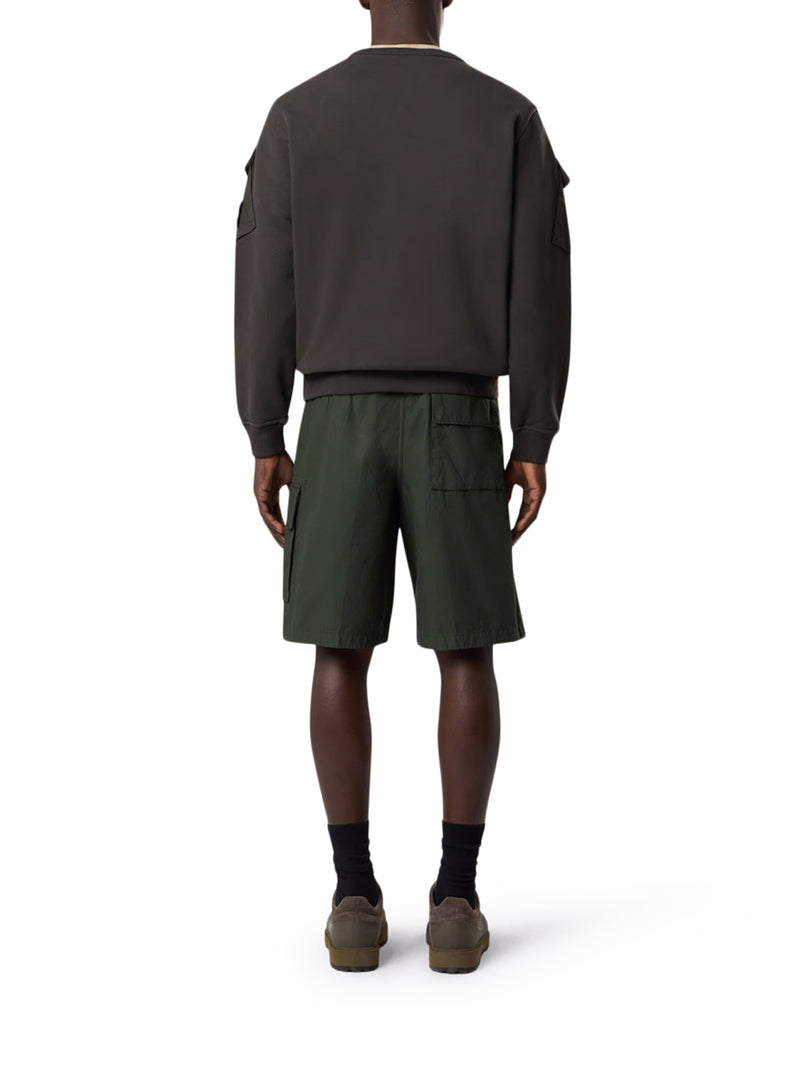 COTTON SWEATSHIRT WITH POCKETS ON THE SLEEVES