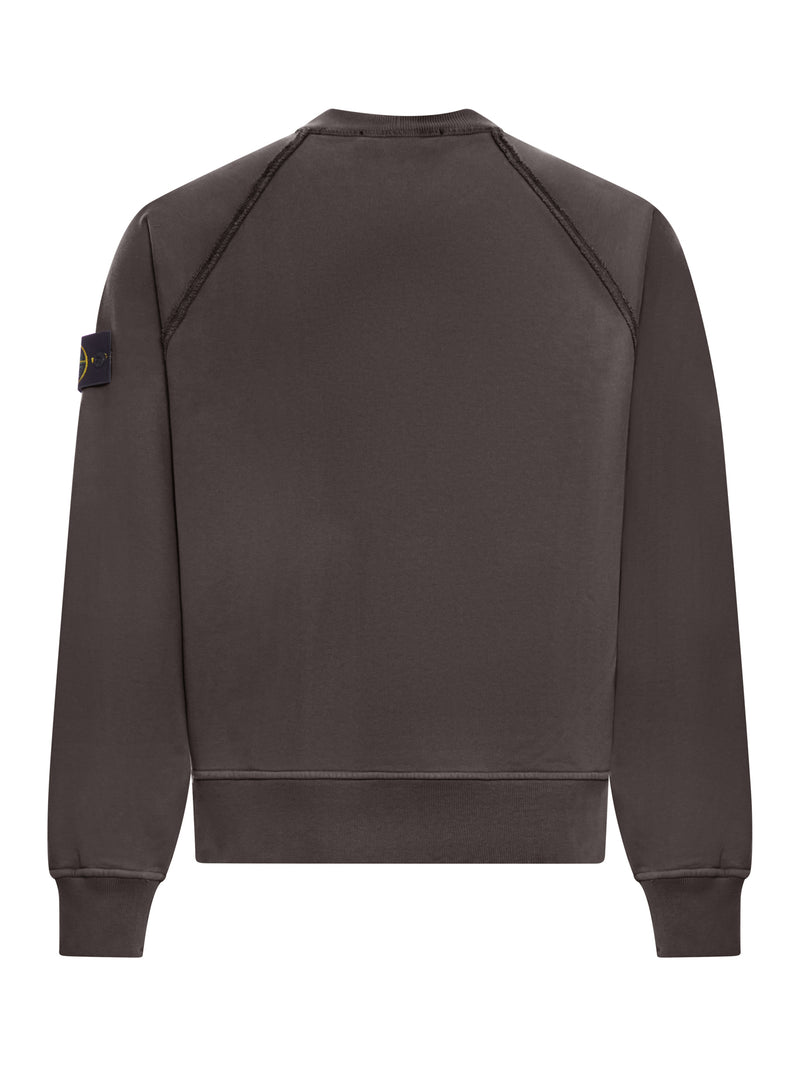 CREW NECK SWEATSHIRT IN ORGANIC BRUSHED COTTON