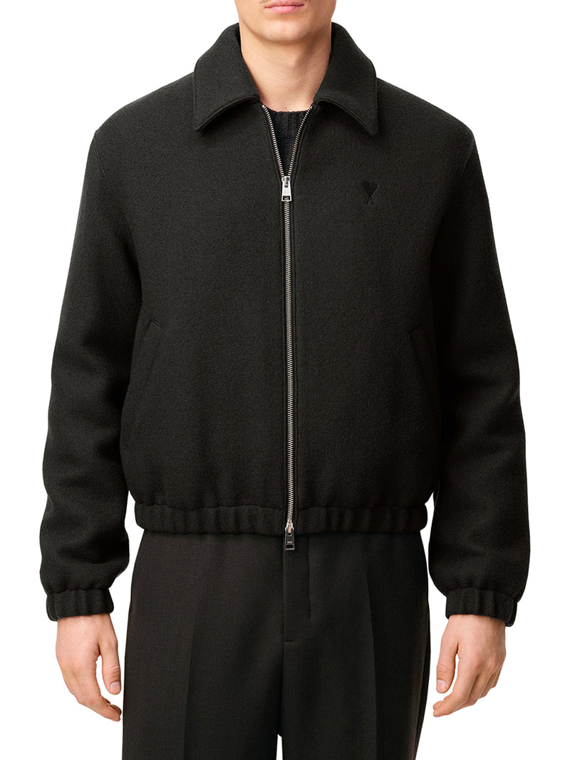 AMI DE COEUR WOOL ZIP-UP JACKET
