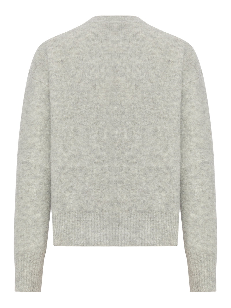 CREW NECK ALPACA WOOL SWEATER