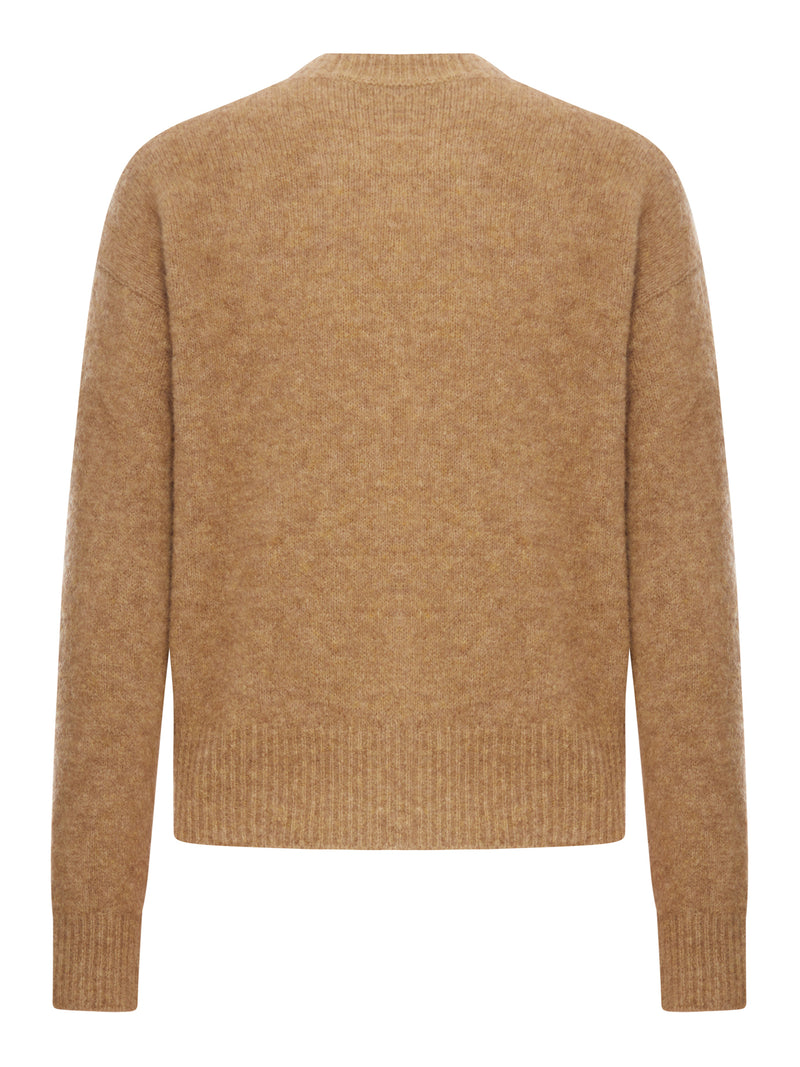 CREW NECK ALPACA WOOL SWEATER