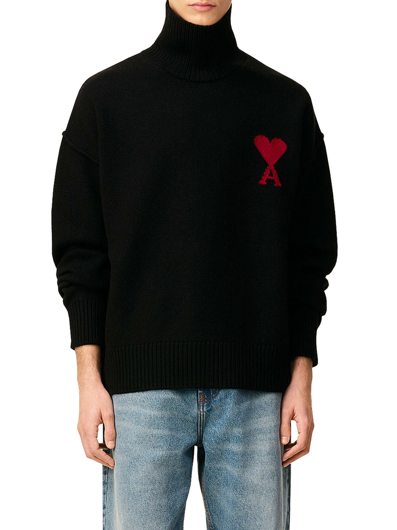 AMI DE COEUR WOOL HIGH NECK SWEATER