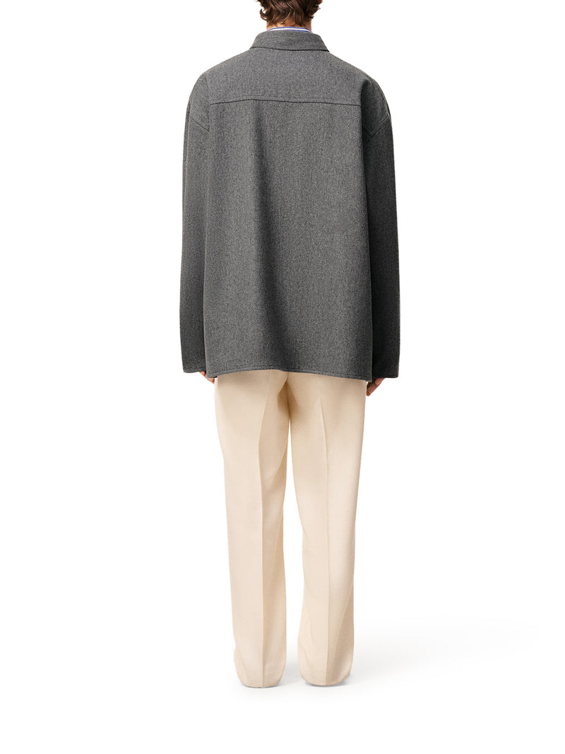 LONG-SLEEVED WOOL POLO SHIRT