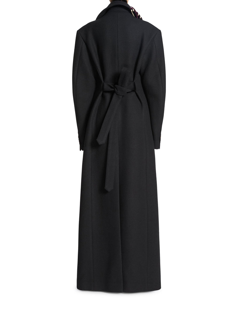 DECORATED WOOL COAT