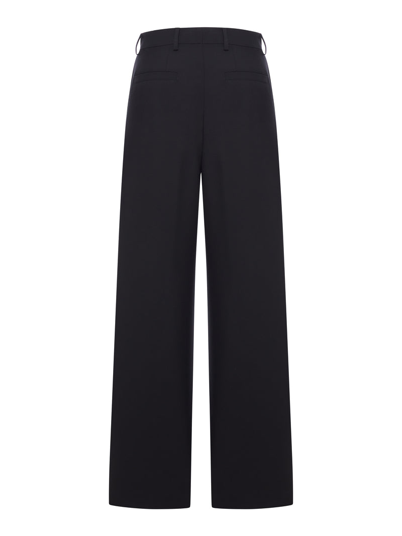 TAILORED MOHAIR WOOL TROUSERS