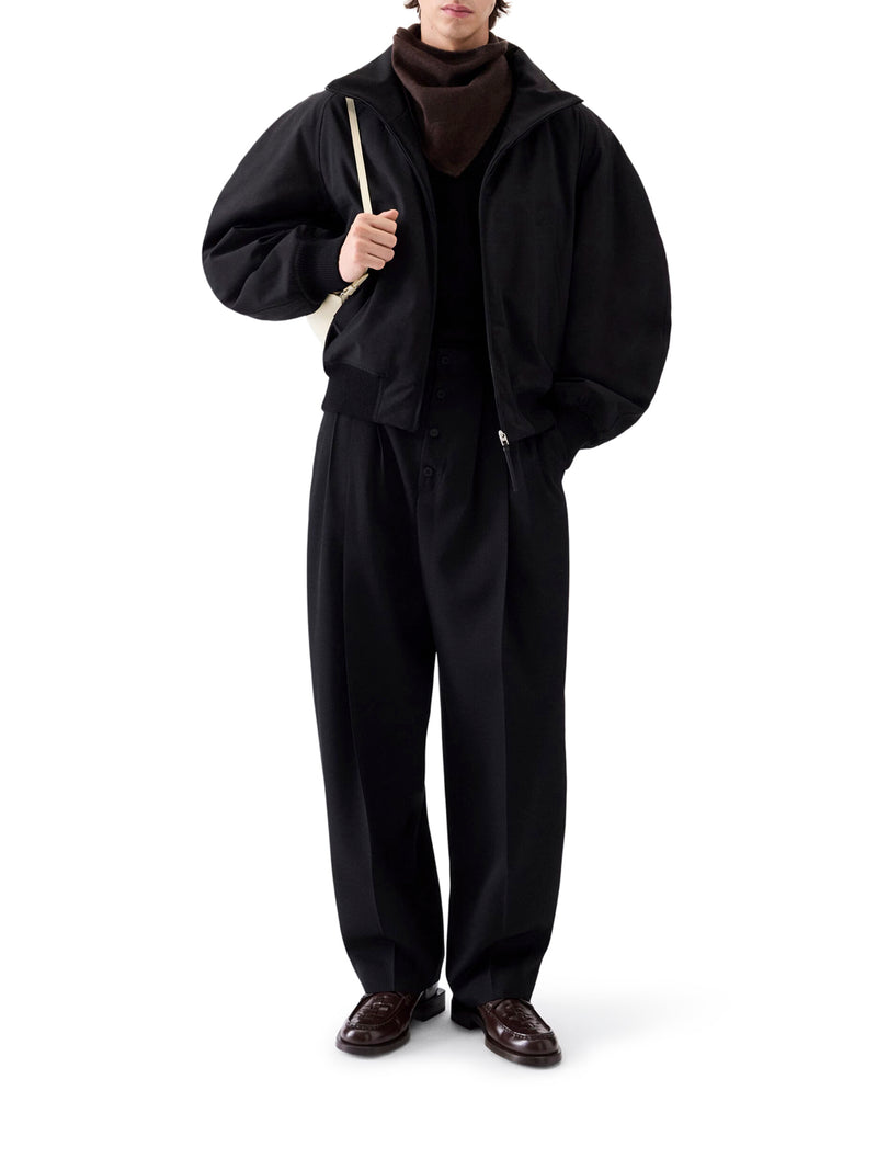 LE BOMBER AERO JACKETS WITH A RAISED COLLAR