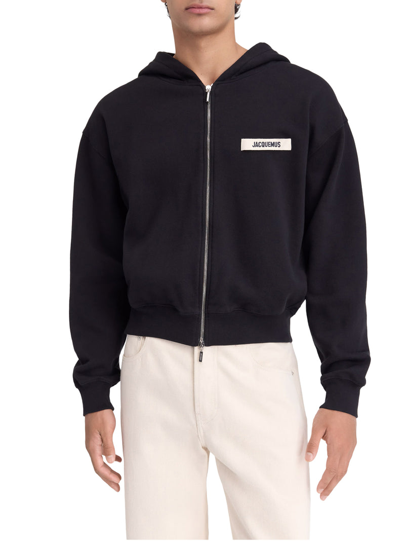 LE HOODIE ZIP GROS GRAIN