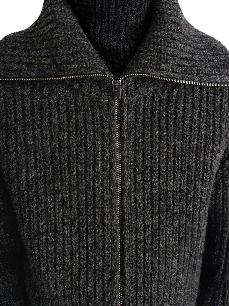 ALPACA ZIP-UP CARDIGAN