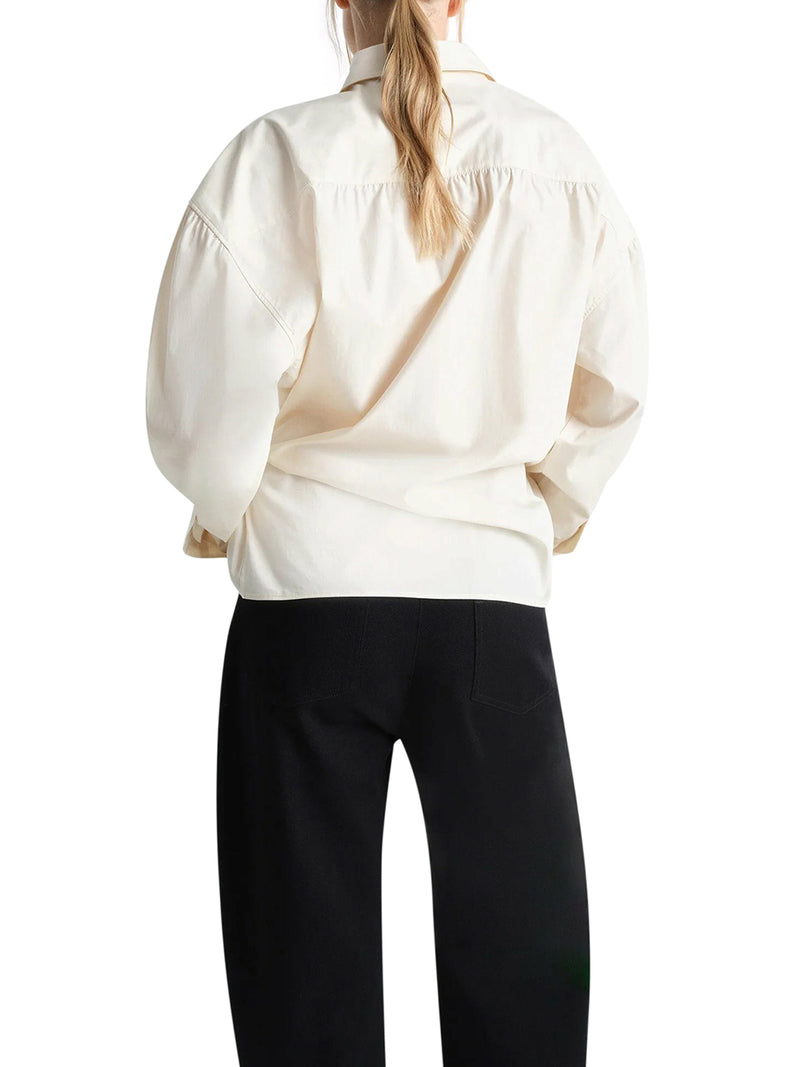 STRAIGHT TWISTED COLLAR SHIRT