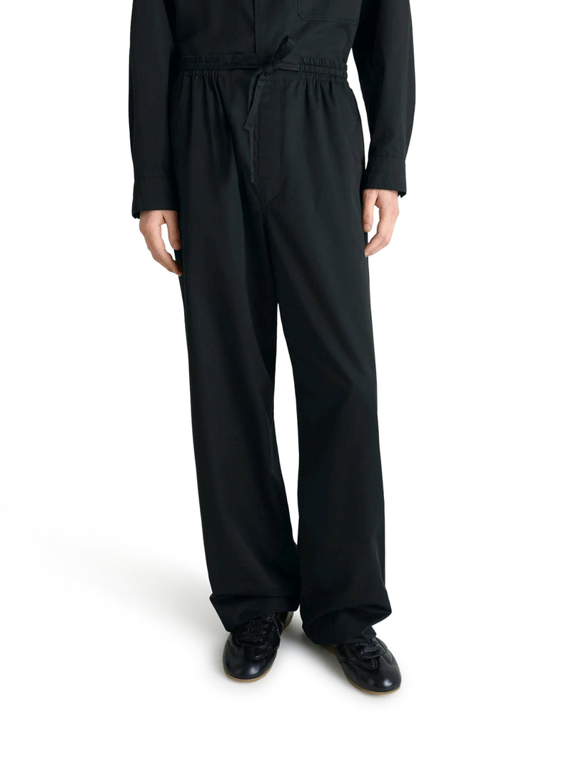 LIGHTWEIGHT COTTON SATIN TROUSERS