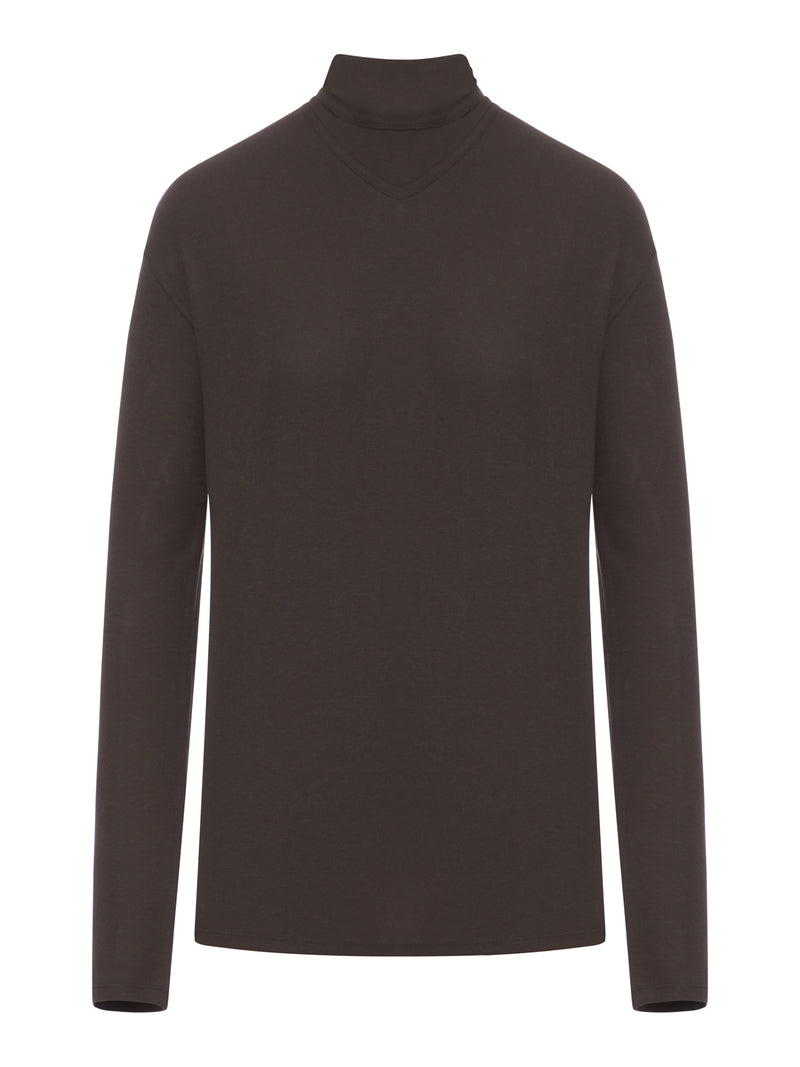 LONG SLEEVED TOP WITH SCARF DETAIL