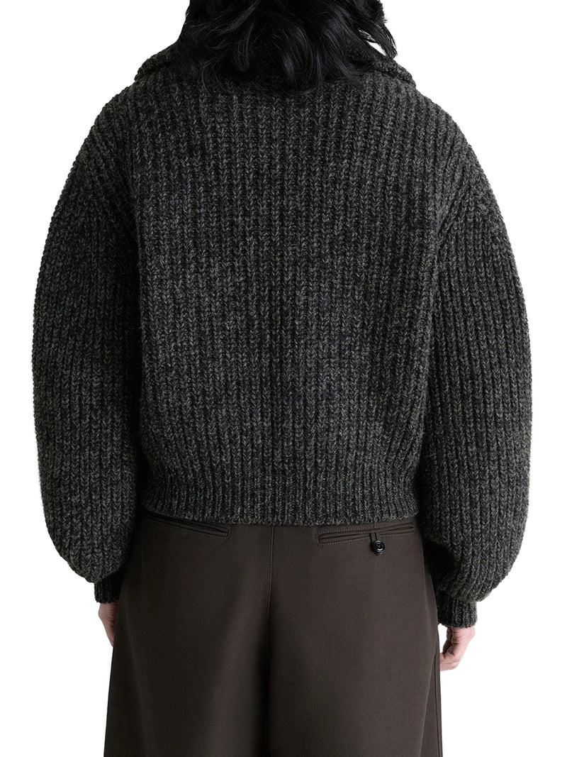 ALPACA ZIP-UP CARDIGAN