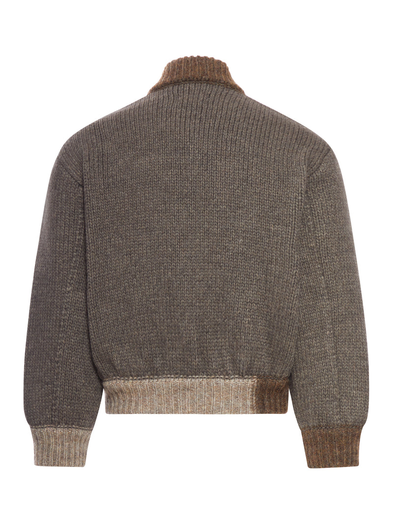 KNITTED BOMBER JACKET