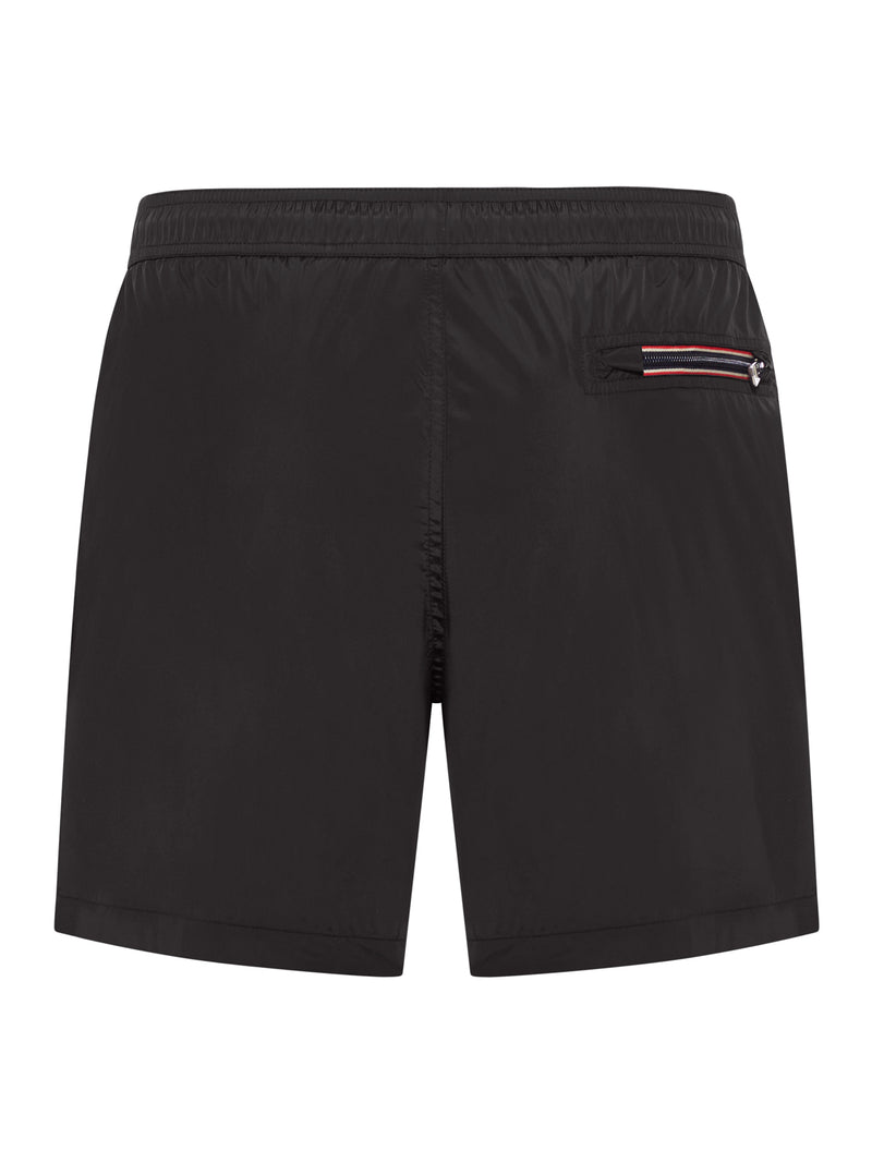 SWIM SHORTS WITH LOGO PATCH