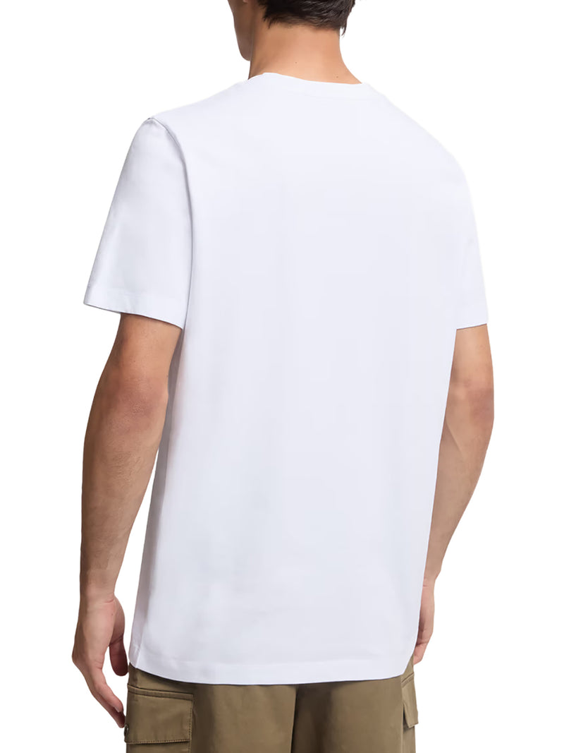 COTTON FLOCKED LOGO T-SHIRT