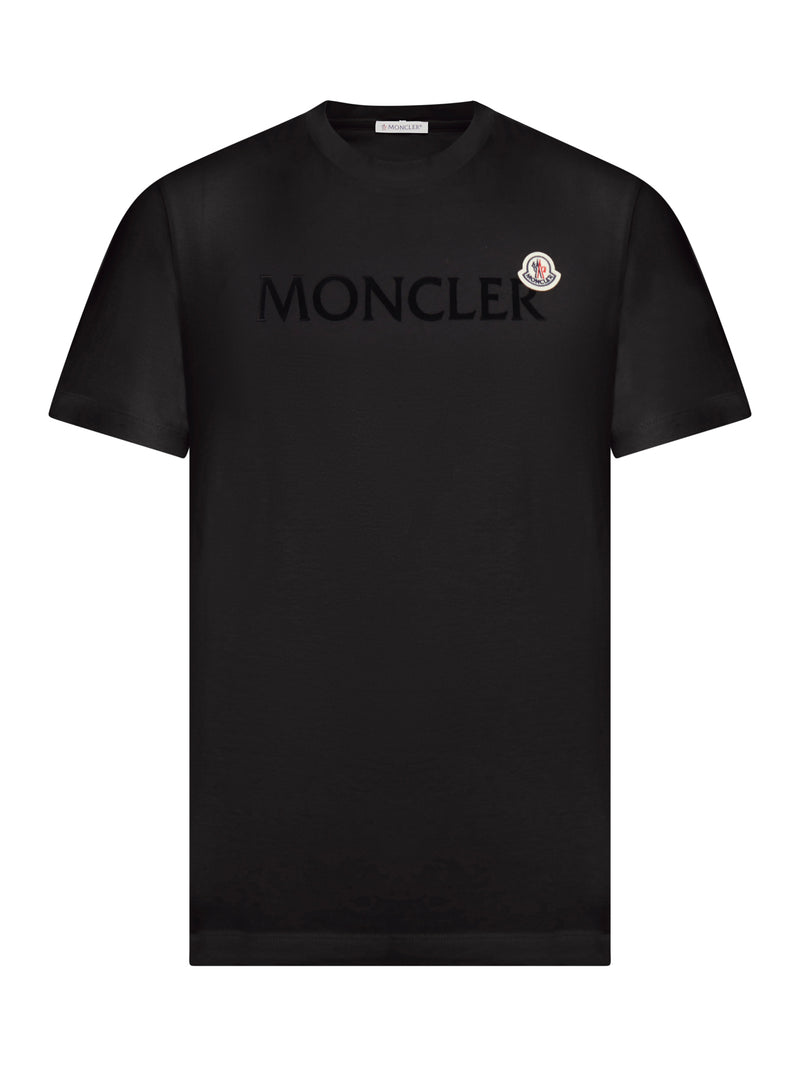 COTTON FLOCKED LOGO T-SHIRT