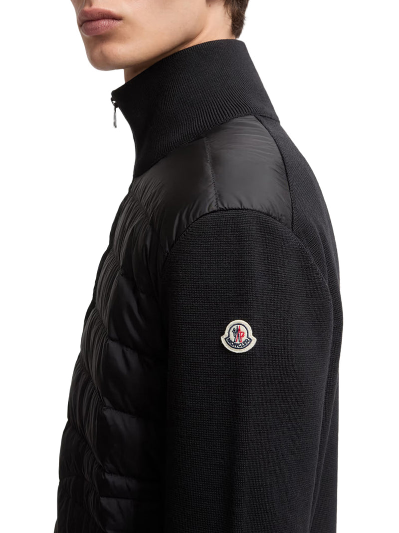 PADDED CARDIGAN WITH ZIP