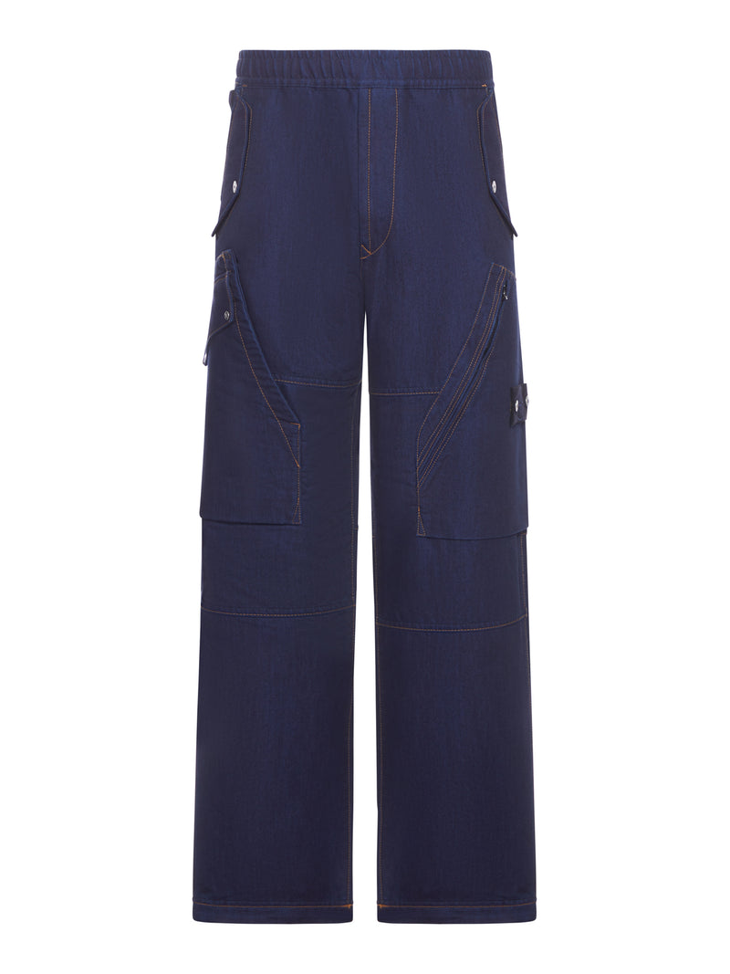 LOOSE CARGO PANTS WITH ASYMMETRIC POCKETS