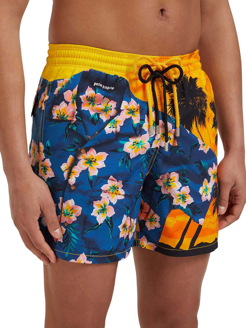HAWAIIAN MIX MEN`S SWIM SHORTS