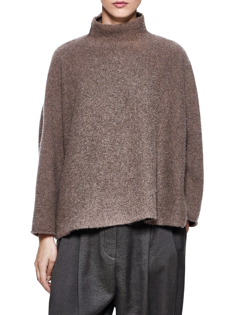 CASHMERE HIGH NECK SWEATER
