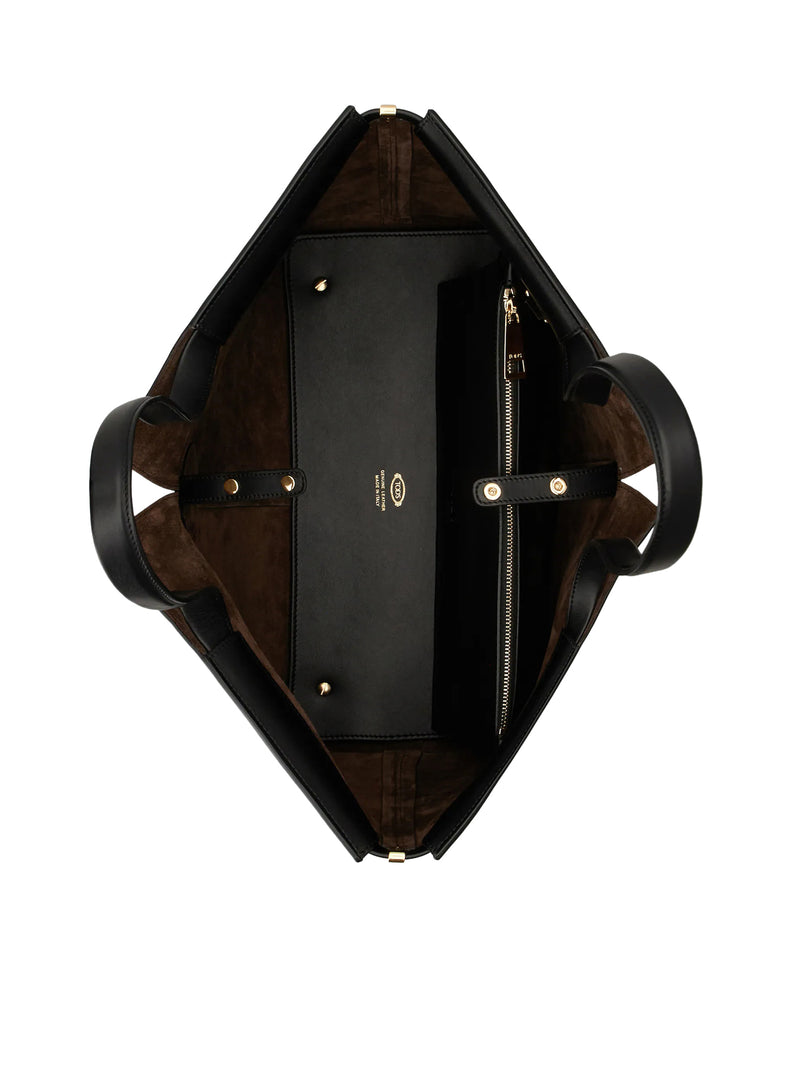 MEDIUM-SMALL LEATHER FOLIO BAG