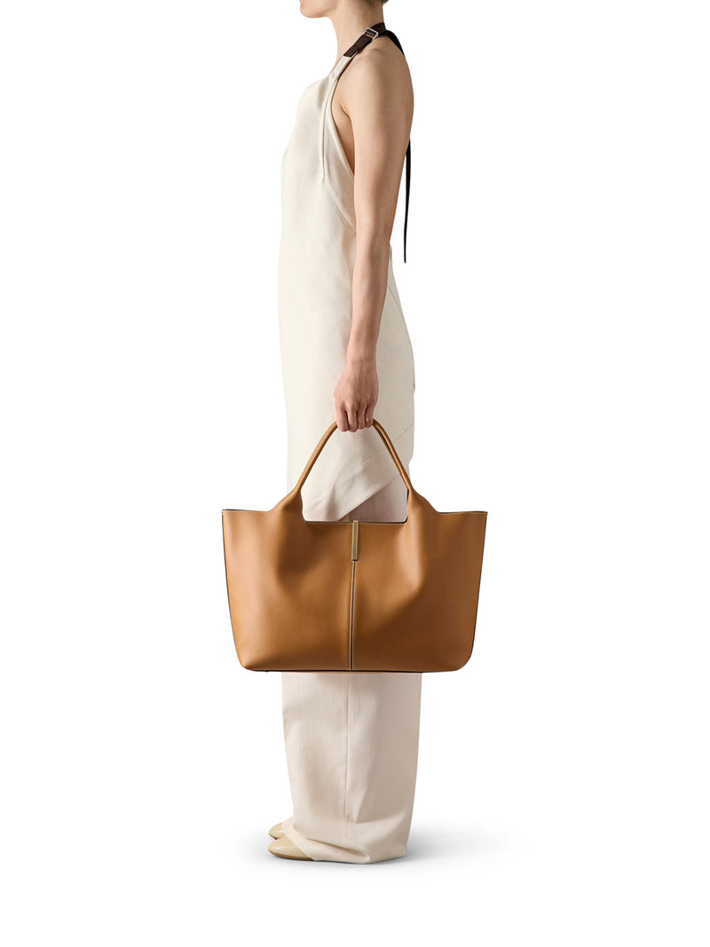 MEDIUM LEATHER SHOPPING BAG