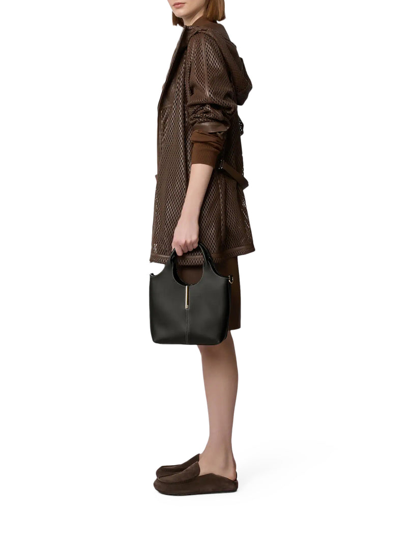 LEATHER TOTE SHOPPING BAG