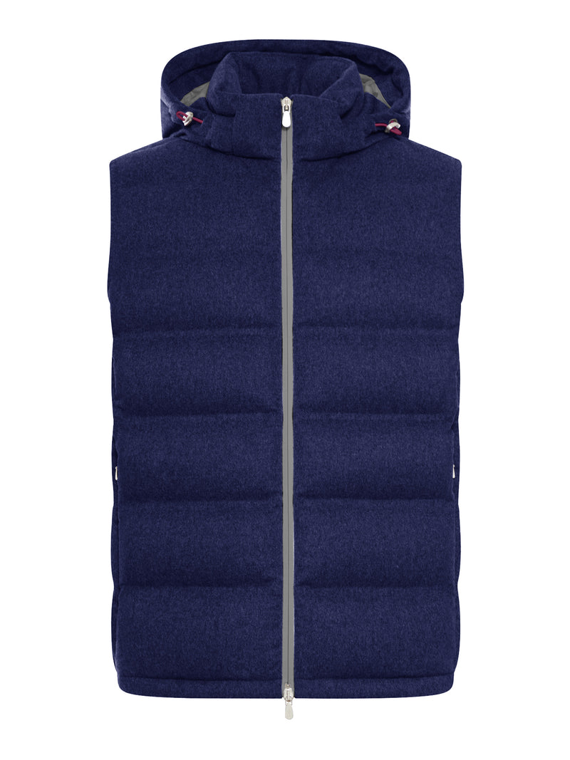 PADDED WOOL VEST