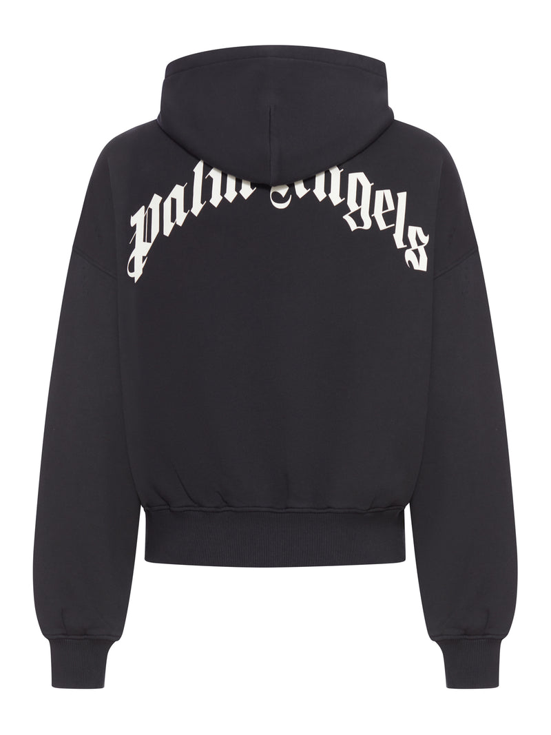 SWEATSHIRT WITH CURVED LOGO