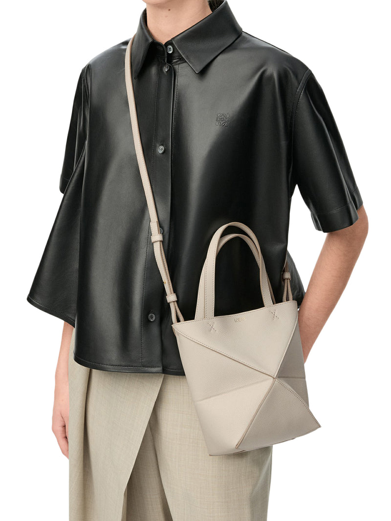 MINI PUZZLE FOLD LEATHER BAG