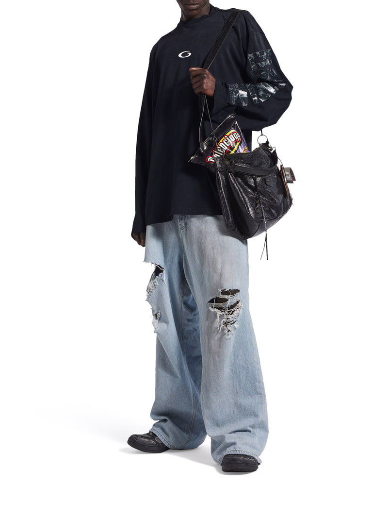 LONG-SLEEVED T-SHIRT WITH TRANSPARENT RIBBON