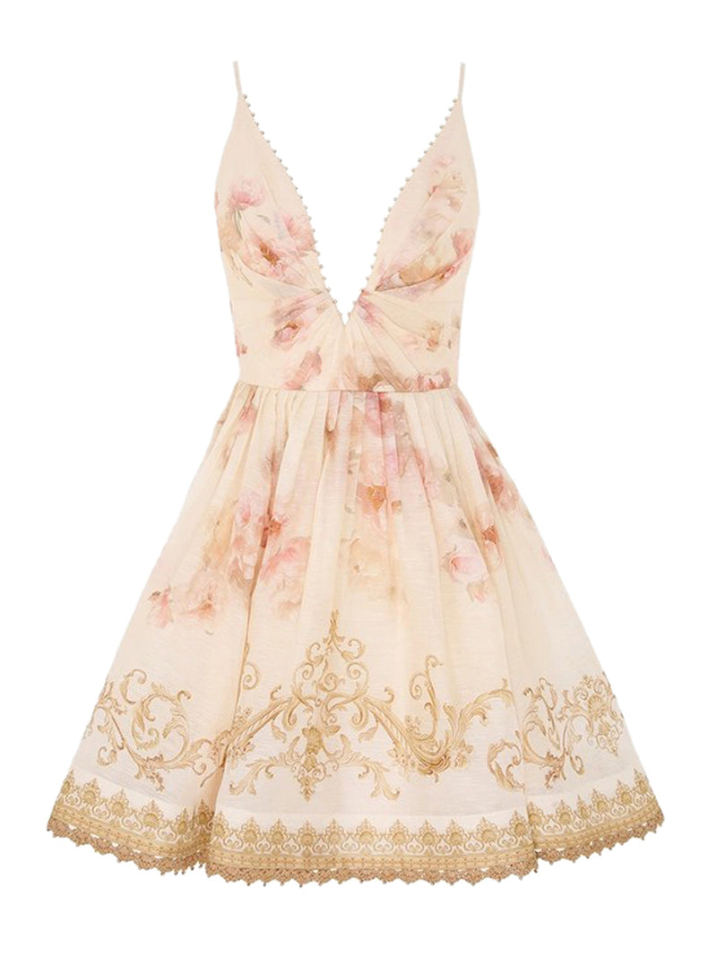 HYPNOTIC V-NECK MINI DRESS