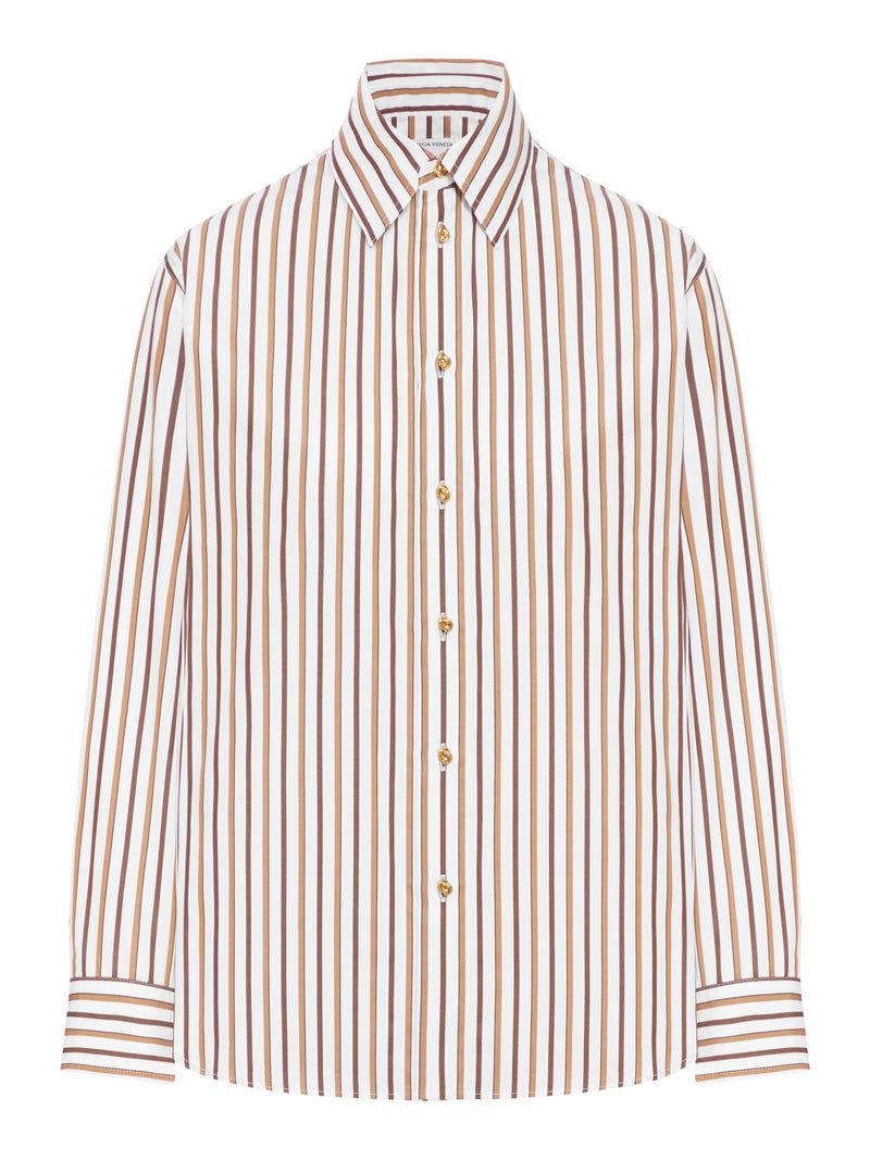 STRIPED COTTON POPLIN SHIRT