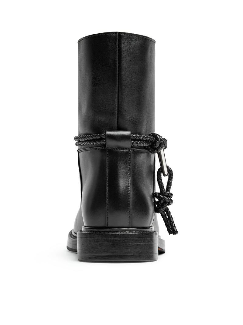 JAMES LEATHER ANKLE BOOTS