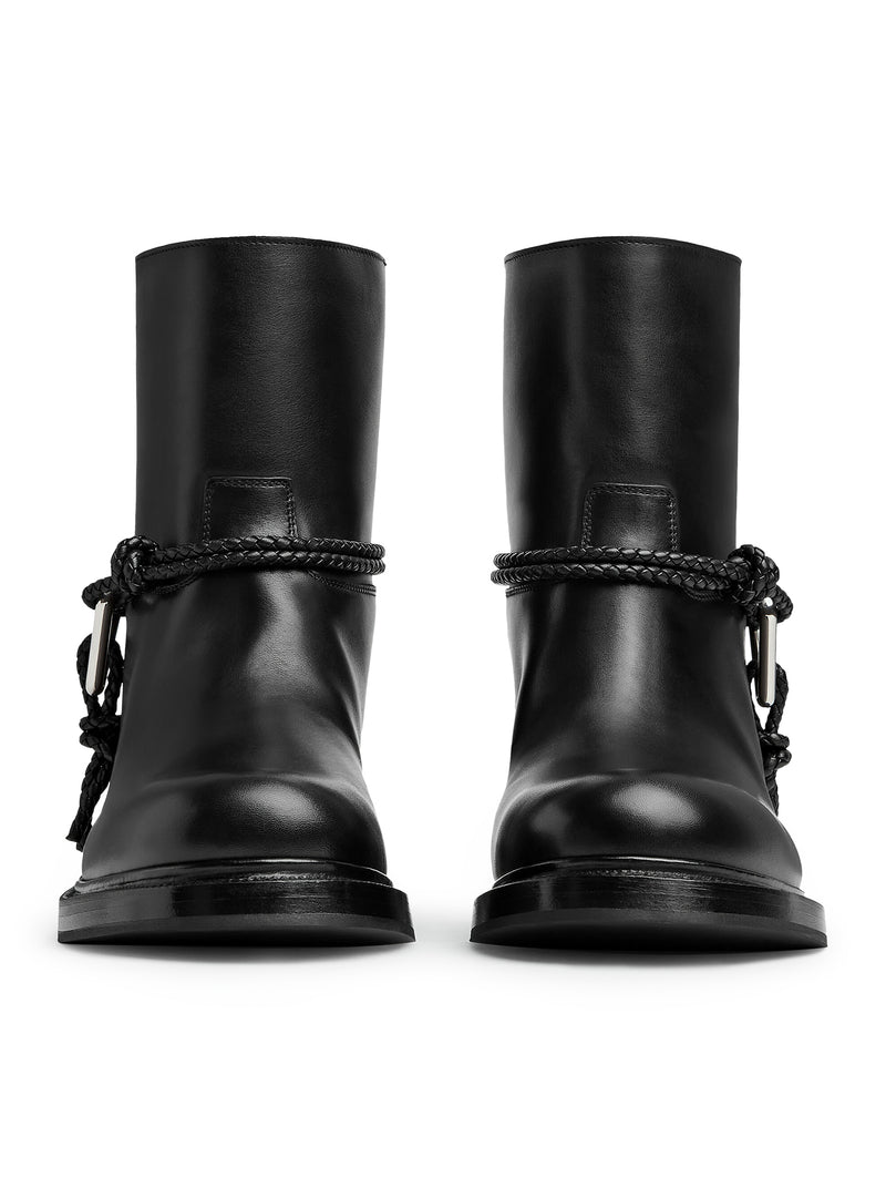 JAMES LEATHER ANKLE BOOTS