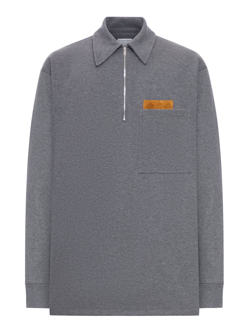 MELANGE COTTON JERSEY POLO