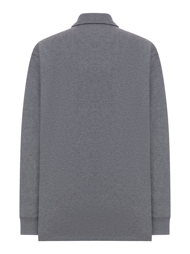 MELANGE COTTON JERSEY POLO