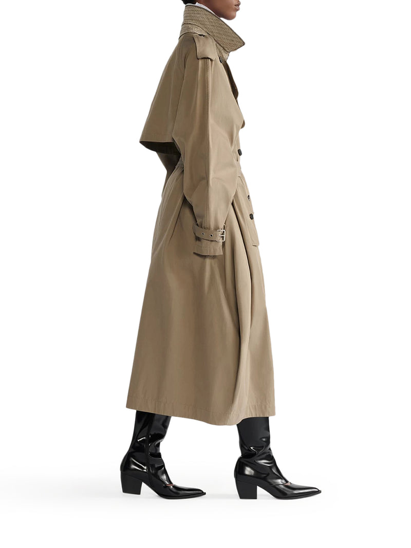 COTTON GABARDINE TRENCH COAT